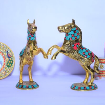 Jumping Horse, Good Luck Gift, Office Table Decor