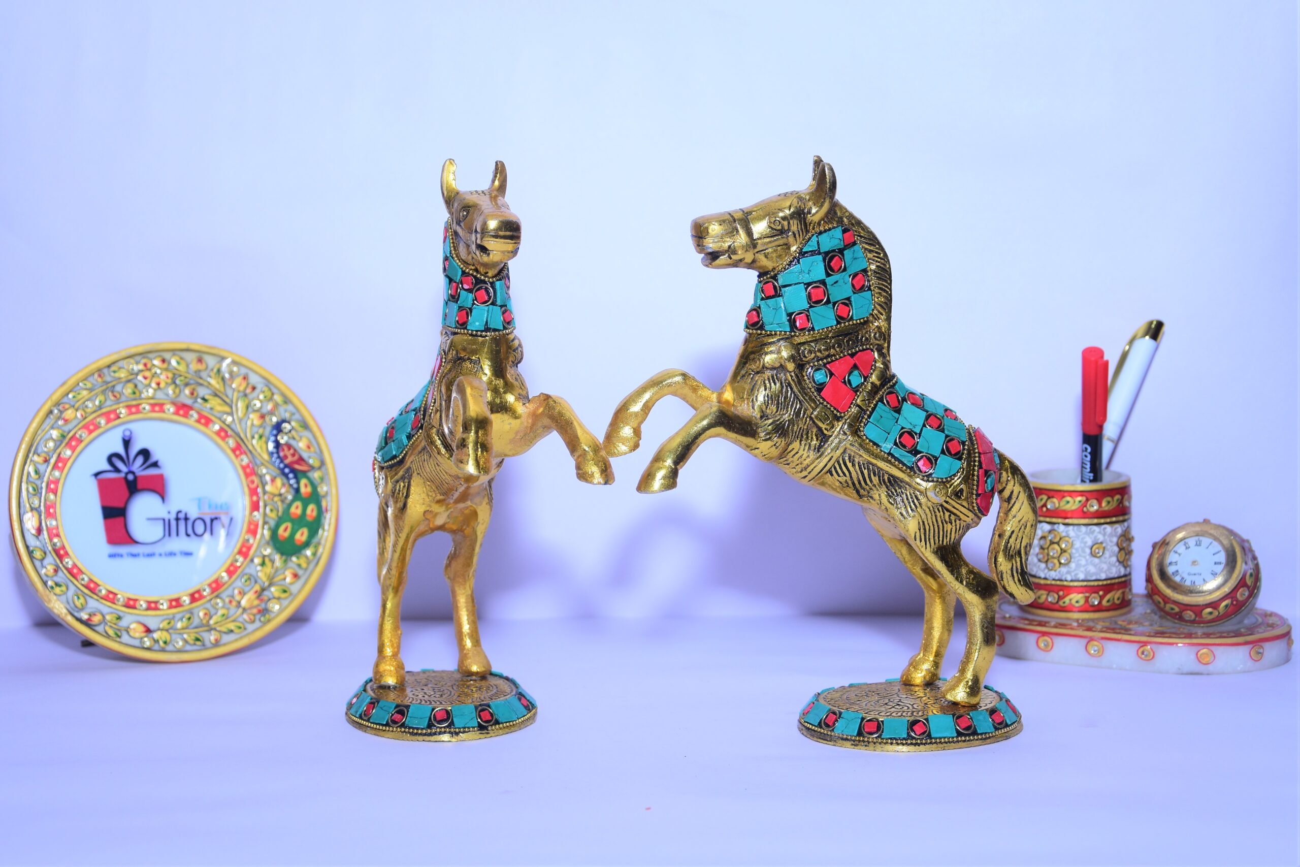 Jumping Horse, Good Luck Gift, Office Table Decor