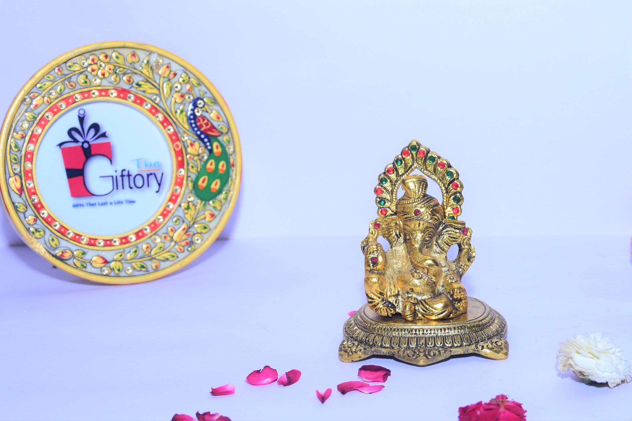 Pagdi Ganesha Idols Gift | Vinayaka Statue | Handicrafted Lord Ganesha Showpiece Statue | Ganesh Idol for Car Dashboard |Ganesh Ji Murti | Ganpati Figurine God of Luck & Success Diwali Gift Murti for Home, Office Decor Pooja
